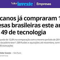 Americanos j compraram 109 empresas brasileiras este ano, sendo 49 de tecnologia